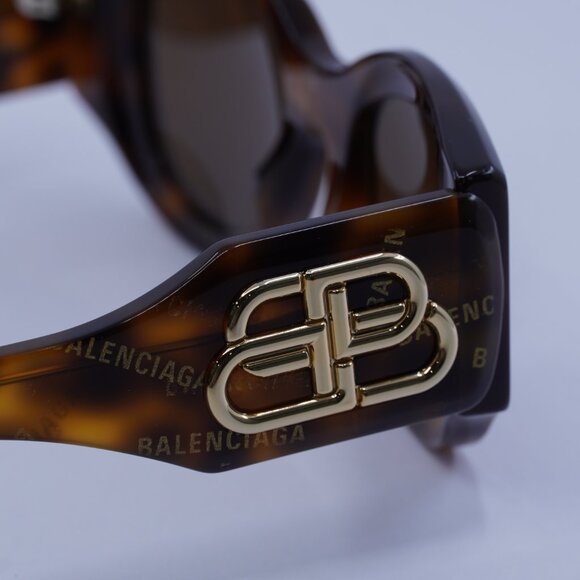 🕶️ New Balenciaga BB0070S 007 Sunglasses - Havana Frame, Brown Lenses - Picture 11 of 12